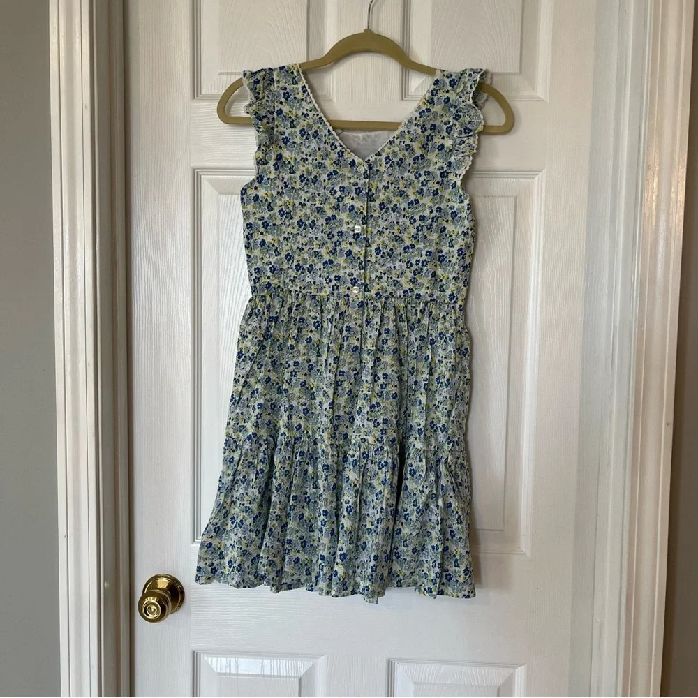 Polo Ralph Lauren Big Girls Size‎ 14 Floral Cotton Seersucker Dress Spring NEW - Picture 15 of 15